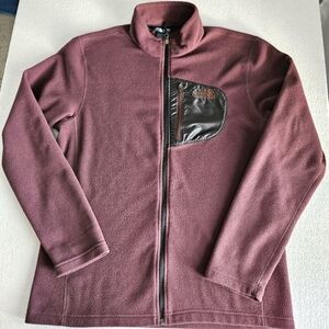 The North Face Brown and Black Full Zip Fleece Size M